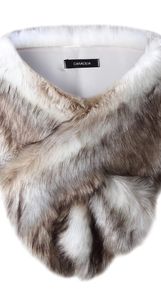 Faux fur shawl